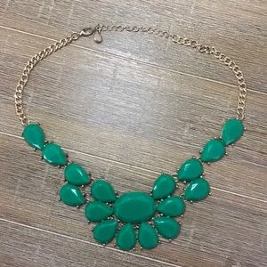 Emerald statement necklace